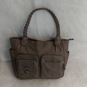 Rosetti Bag 14" x 10" Taupe color